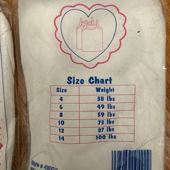 4-Tutu Fruiti Girls Camisoles sizes 12&14 2 of each size new - Picture 2 of 2